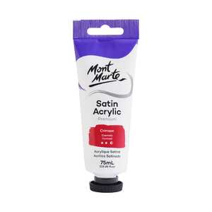 Mont Marte Premium Satin Acrylic Paint - Crimson