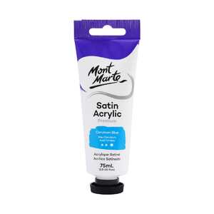 Mont Marte Premium Satin Acrylic Paint - Cerulean Blue