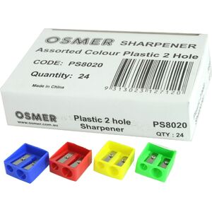 Osmer 2 Hole Plastic Sharpener