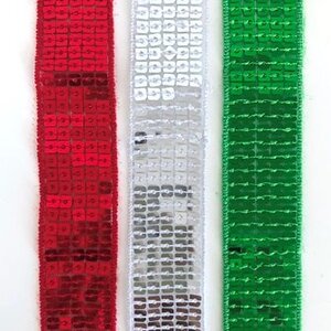 Shamrock Sequin Ribbon Christmas