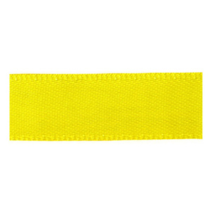 D/S Satin Ribbon 10mm Yellow