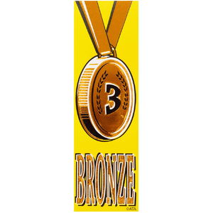 ATA Self-Adhesive Vinyl Medal Ribbons - Bronze 3