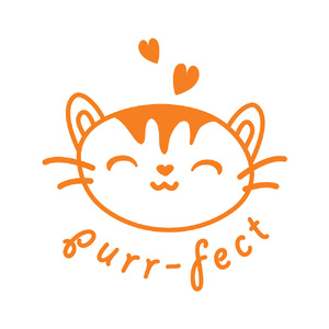 Australian Teaching Aids Merit Stamp - Purr-fect Cat (New)