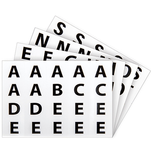 Zart Alphabet Stickers