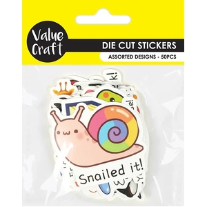 Value Craft Die Cut Stickers -" Fun Puns"