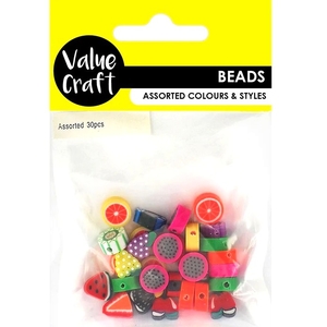 Value Craft Polymer Clay Fruit Beads