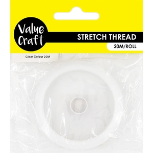 Value Craft Stretch Beading Elastic, Thread