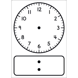 Australian Teaching Aids Magnetic Teaching Clock