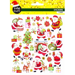 Value Craft Xmas Stickers Santa