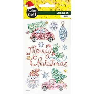 Value Craft Christmas Crystal Stickers Merry Christmas
