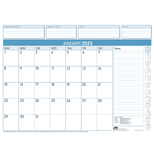 Sasco® Deluxe Desk Planner 2023