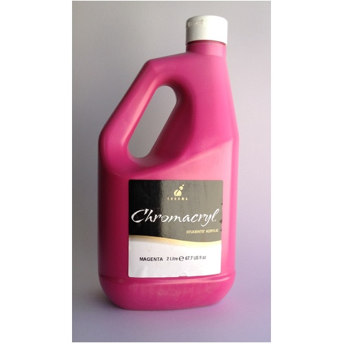 Chromacryl Students Acrylic Paint 2L Magenta