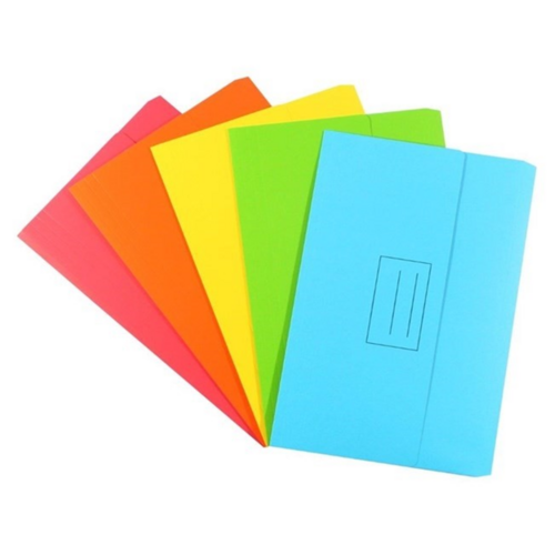 Bantex Manilla Foolscap Document Wallets - Assorted Colours