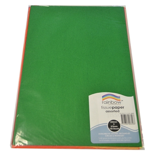 Zart Art tissue paper in assorted colours. Available in two sizes.