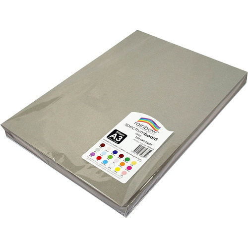 Rainbow Spectrum Coloured Board 200gsm A3 - Grey