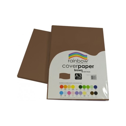 Rainbow FSC Cover Paper A3 Brown 