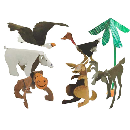 Roylco Wild Animal Sculpture Cards