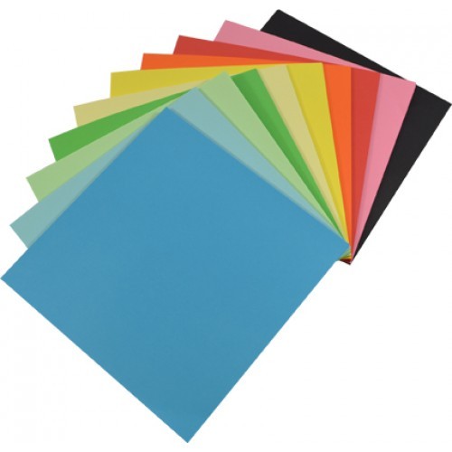 Rainbow Matt Paper Kinder Squares