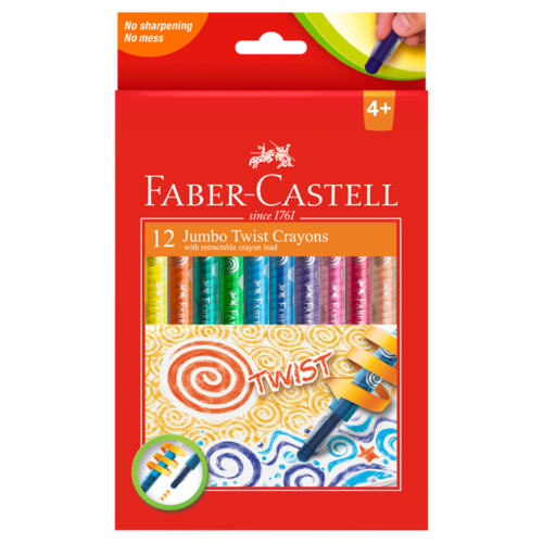 Faber-Castell Jumbo Twist Wax Crayons