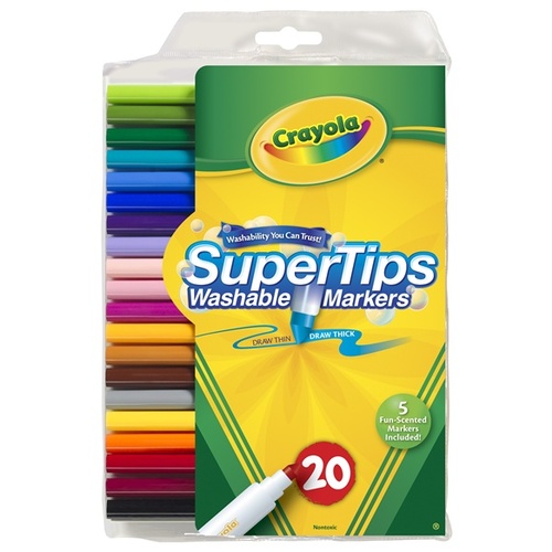 Crayola Washable Super Tips Markers Assorted Colors Pack Of 100 Markers -  Office Depot