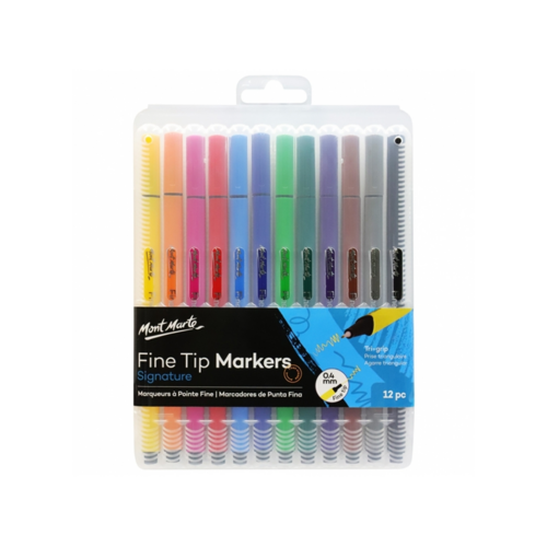 Mont Marte Fine Tip Markers/Pens - 0.4mm