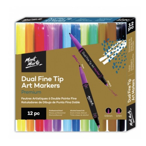 Mont Marte Premium Dual Fine Tip Art Markers