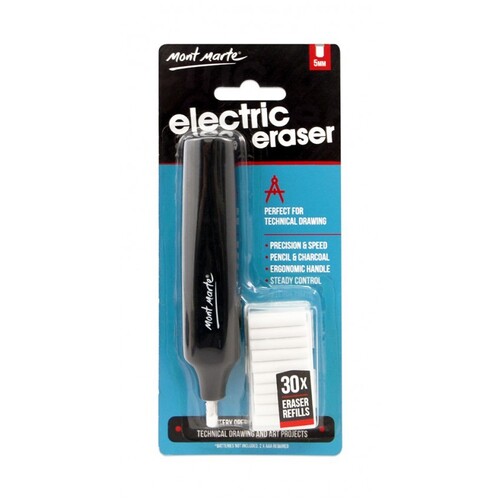 Mont Marte Electric Eraser with 30 Refills