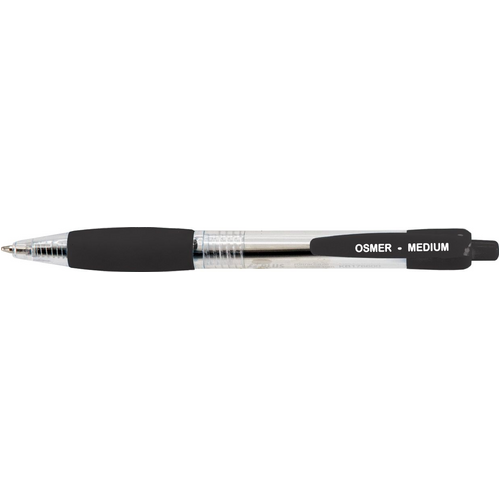 Osmer Retractable Ballpoint Pen - Black