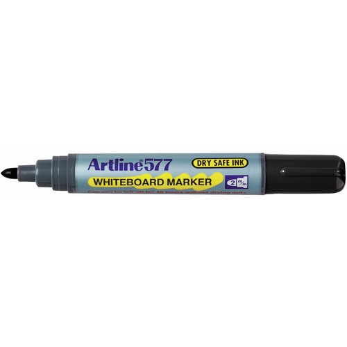 Artline Whiteboard Marker 2mm Bullet Tip - Black