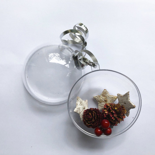 Clear Fillable Ball  / Bauble - 10cm (100mm)