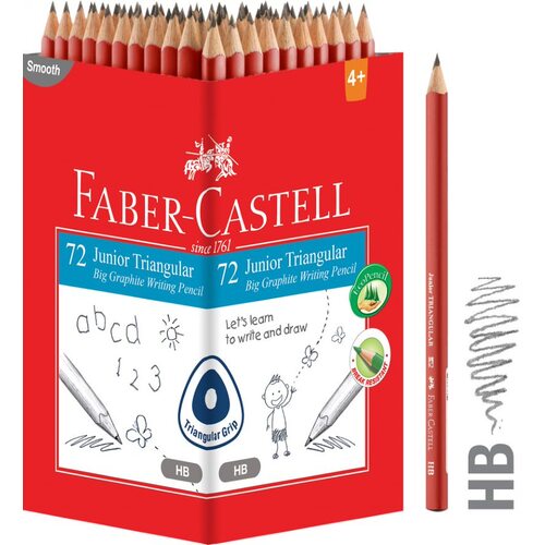 Faber-Castell Junior Triangular HB Pencils 