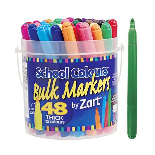Zart Coloured Markers Thick