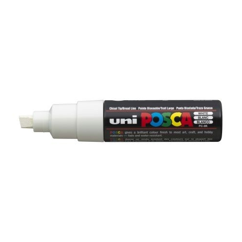 Uni Posca Poster Paint Markers Chisel Point - White