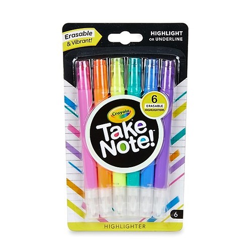 Crayola® Take Note Erasable Highlighters