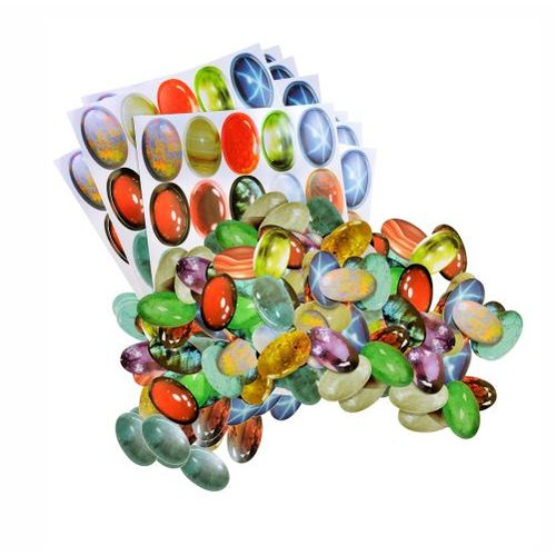 Roylco Big Gems Pasting Pieces  - 3.8 x 6.5cm