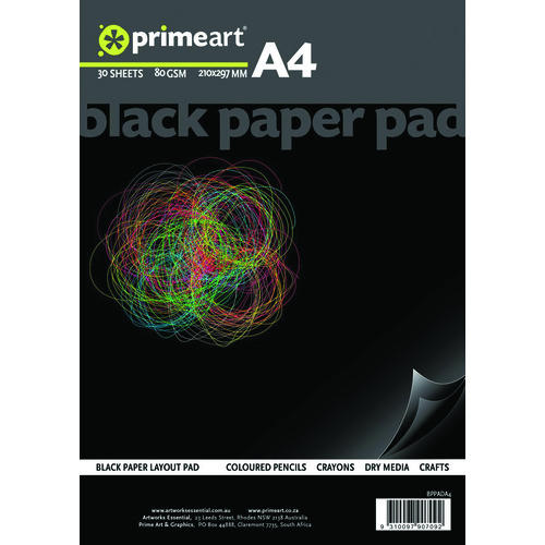 Black Paper Pad 80gsm 