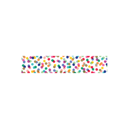 Australian Teaching Aids Card Border Large Polka Dots/Confetti