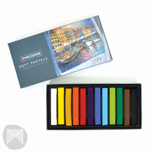 Micador for Artists Soft Pastels Box of 12 