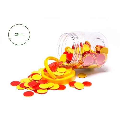 Learning Can Be Fun Colour Counters - Red & Yellow