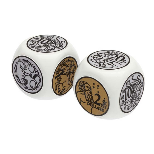 Learning Can Be Fun Jumbo Australian Coin Dice