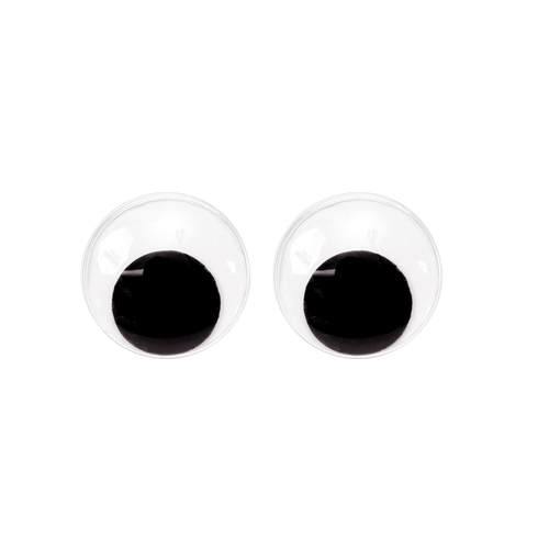 Joggle Eyes - Black and White 7mm-pack of100
