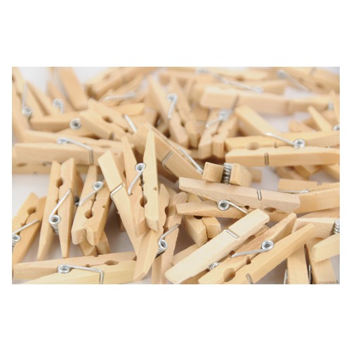 Wooden Pegs Natural