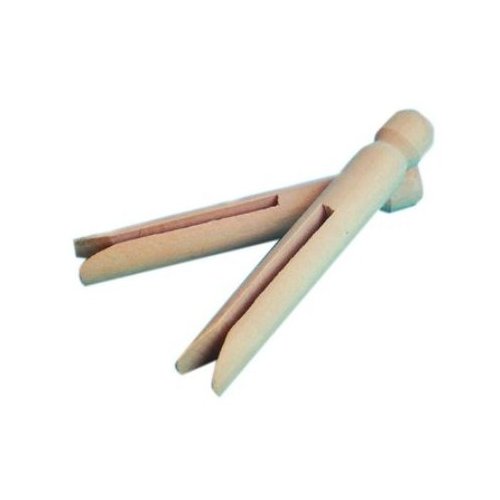 Wooden Dolly Pegs - Natural