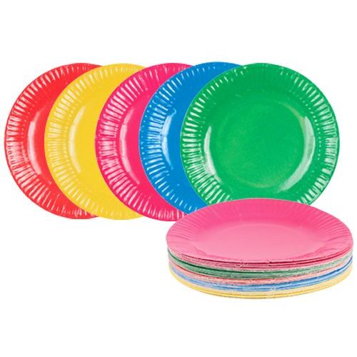 Zart Paper Plates - Coloured 18cm