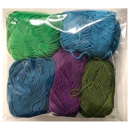 Zart Acrylic Wool pkt of 5 - Cool