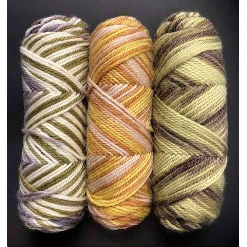 Acrylic Wool Rainbow pkt of 3 - Desert