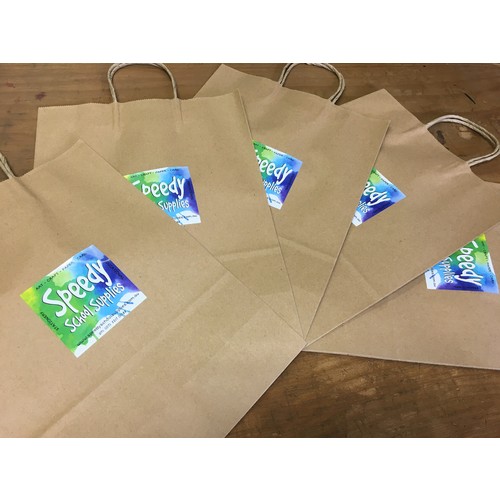 Kraft Paper Bag with Handle Large