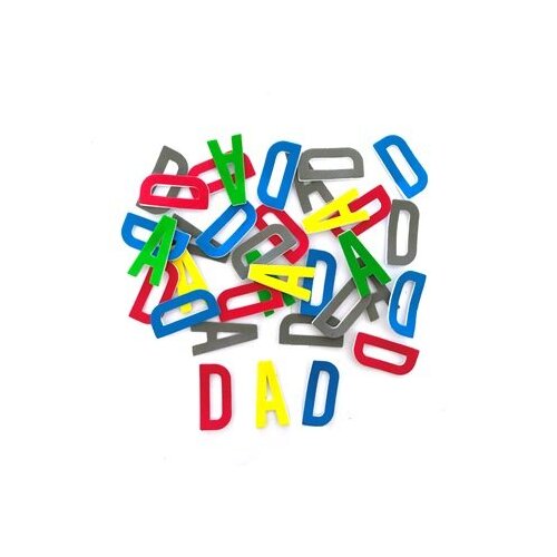 Little Adhesive Foam Shapes - DAD Letters