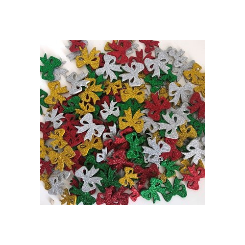 Shamrock Craft Adhesive Foam Shapes - Glitter Bows