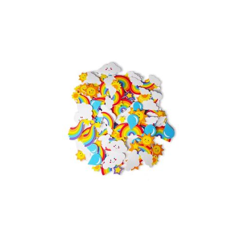 Little Learner Adhesive Foam Shapes - Rainbow